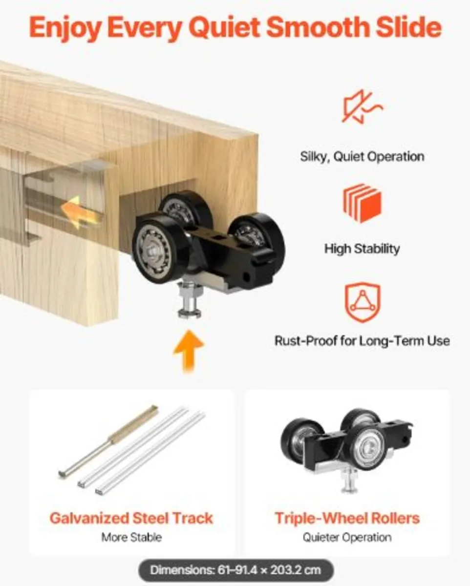 Pocket Door Frame Kit, for 610-914mm Wide 2032mm - Image 2