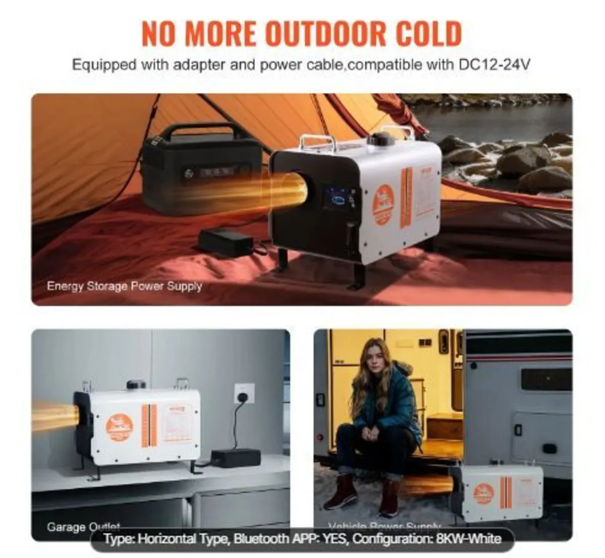 5-8KW Diesel Heater, 12V/24V All in One - Image 1