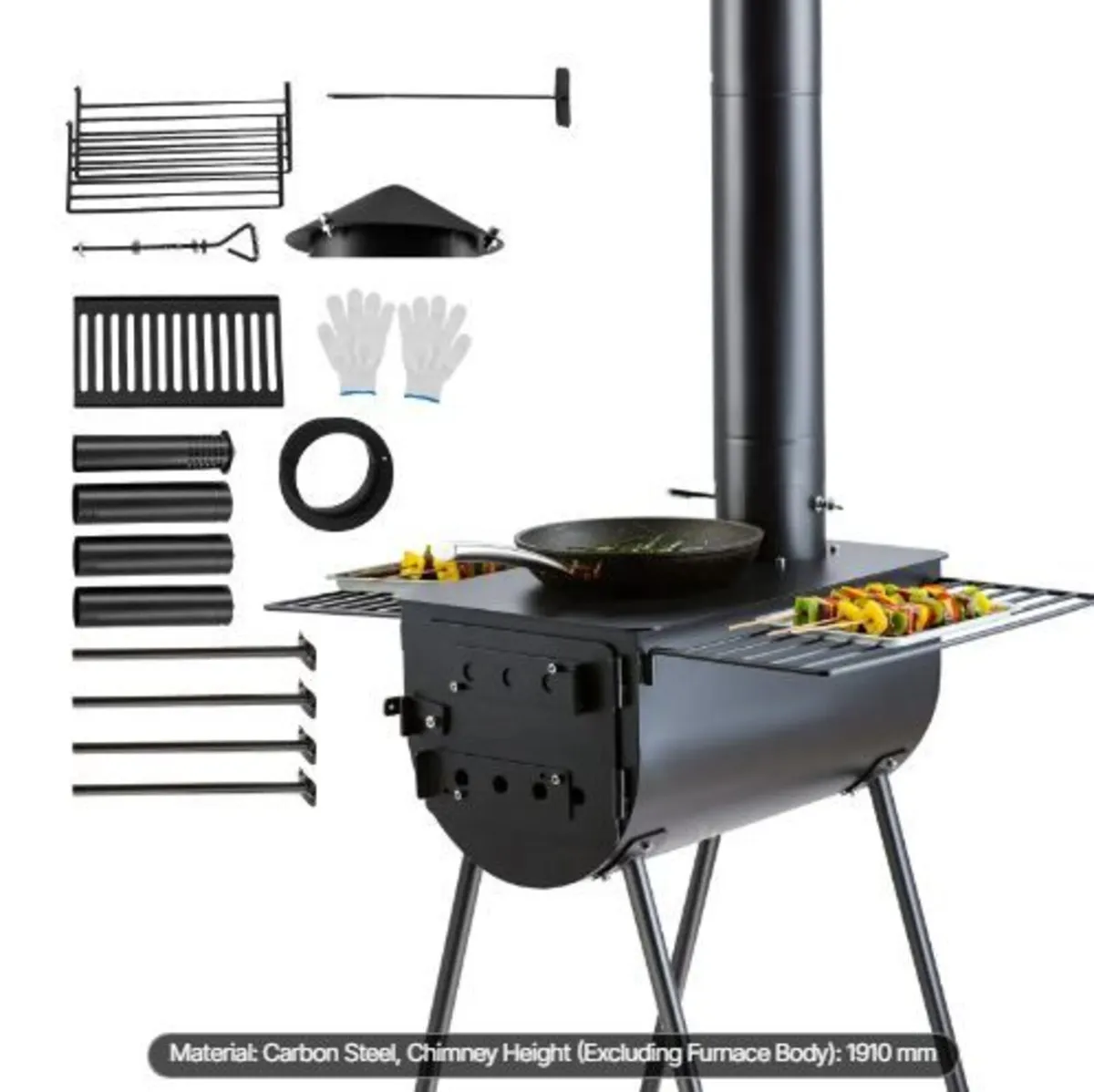 Wood Stove, 3 m, Alloy Steel Camping Tent - Image 2