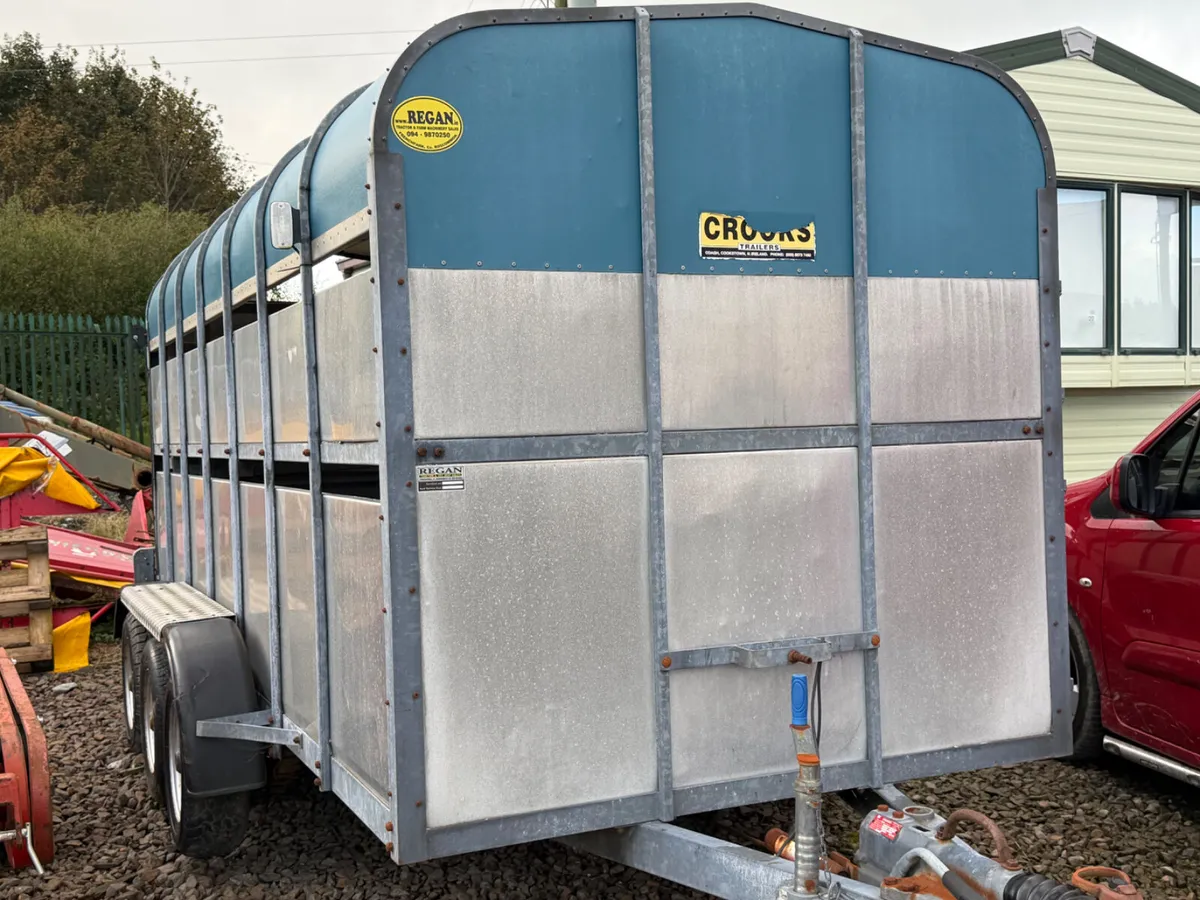 Crooks Cattle Trailer 14x6 - Image 2