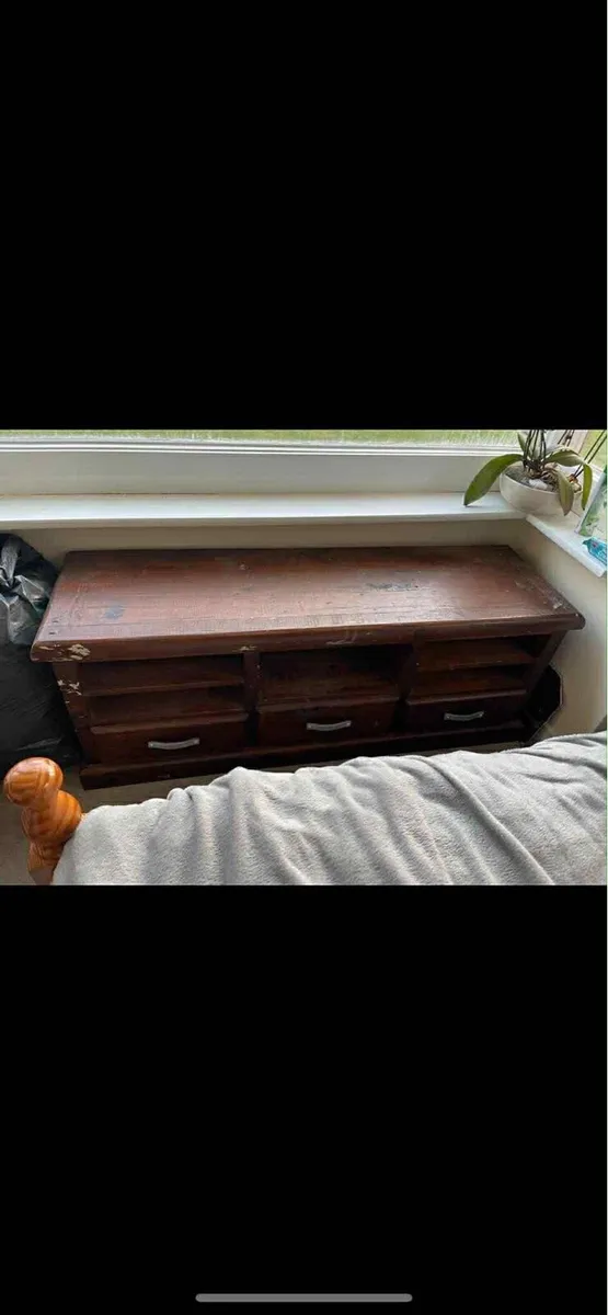 wooden unit side board - Image 1