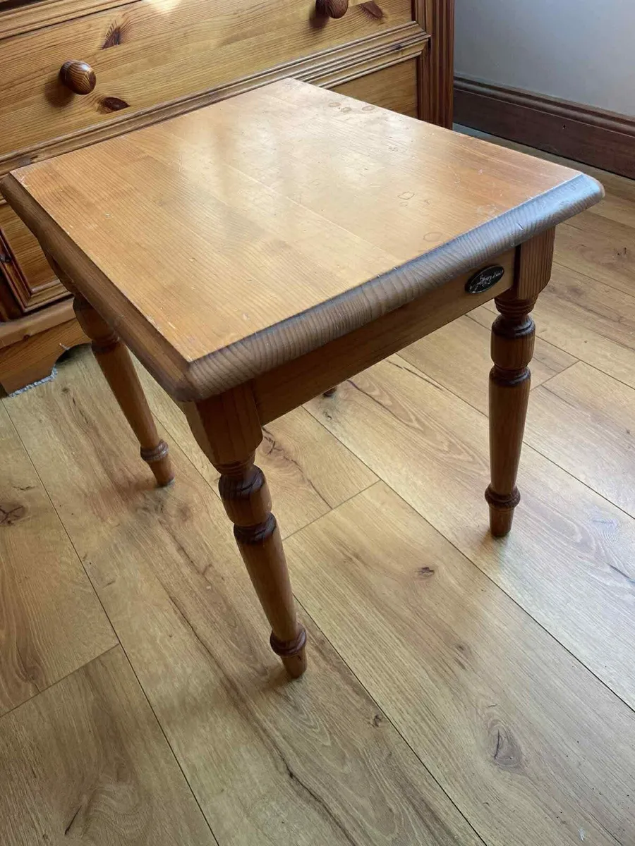 pine side table / stool - Image 1