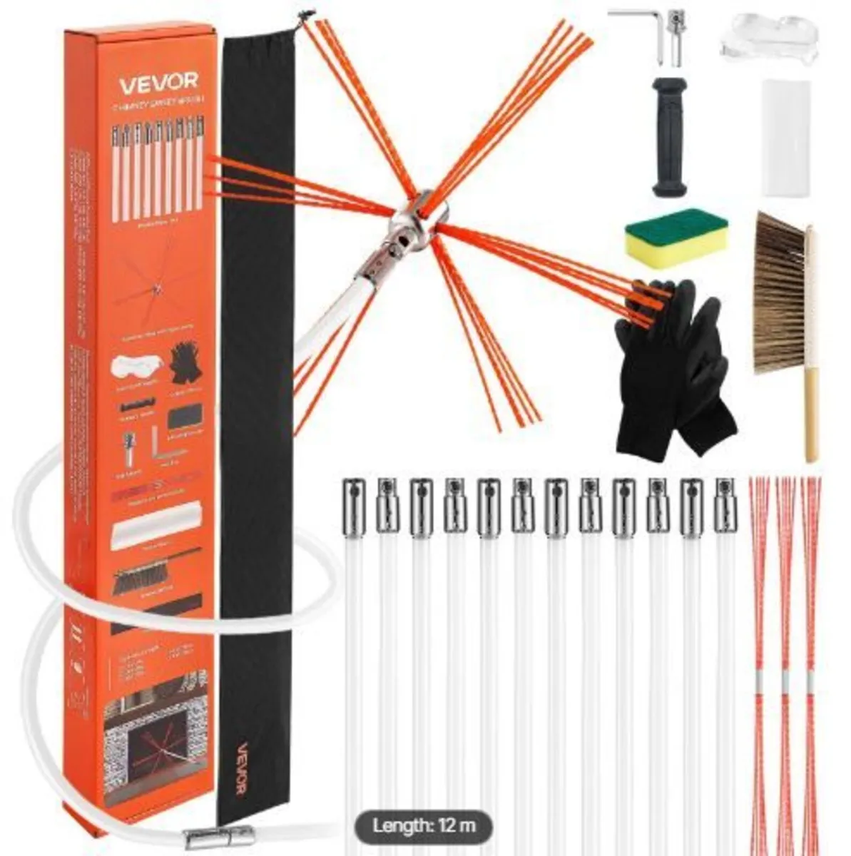 Chimney Sweep Kit, 12m Maximum Extendable Length - Image 4