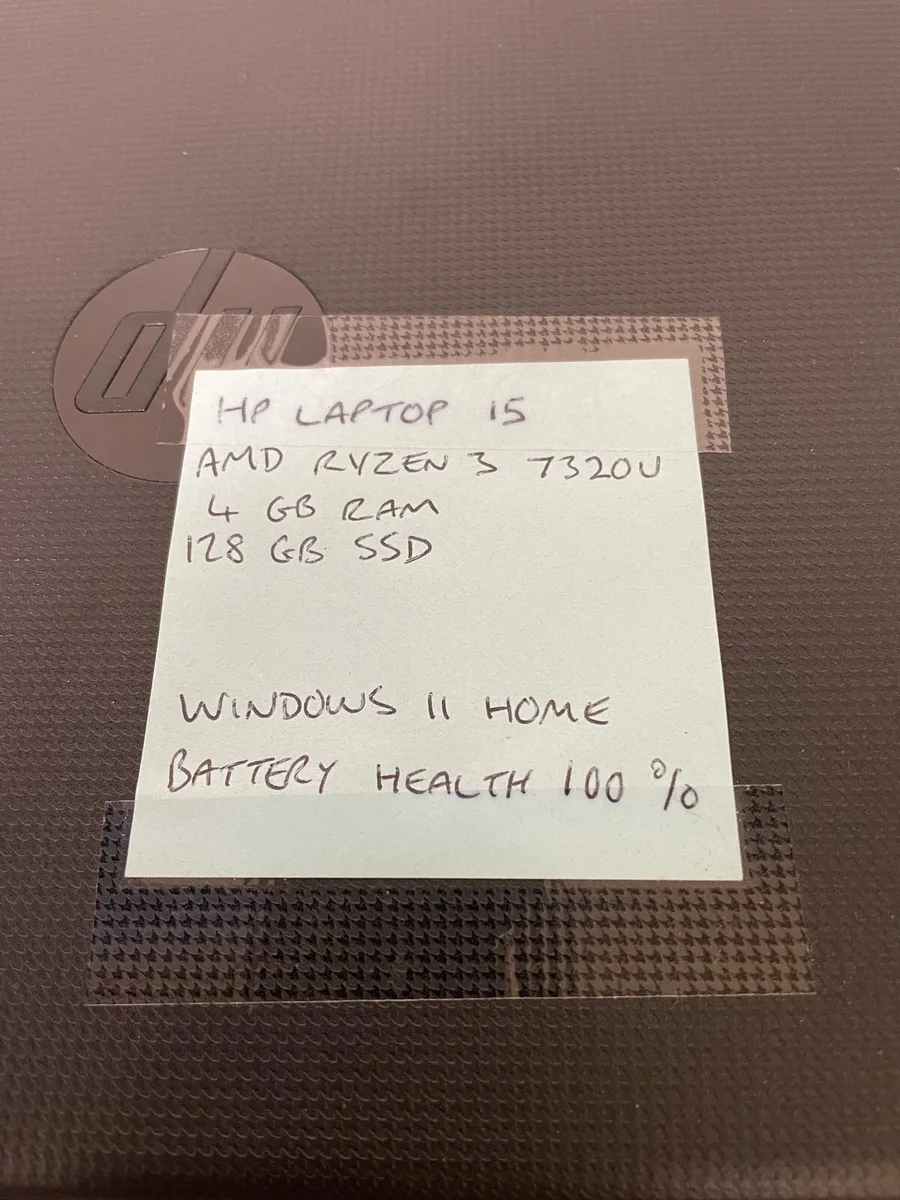 HP Laptop 15 - 128gb SSD - 100% Battery Health - Image 2