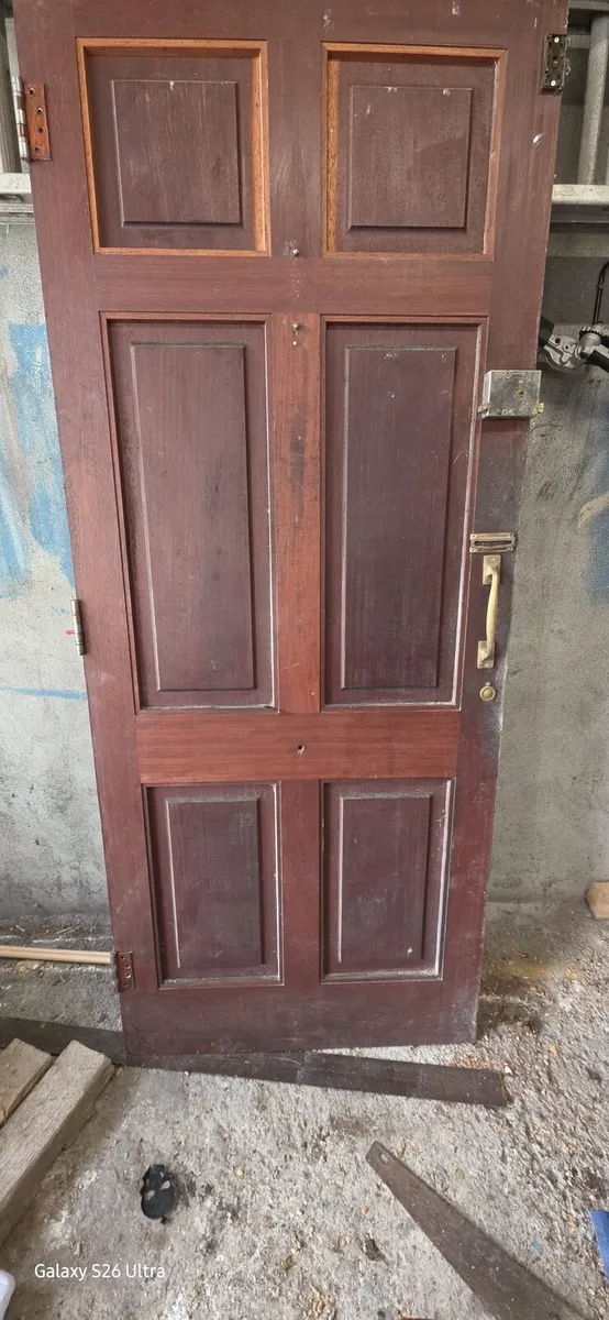 Teak external door
