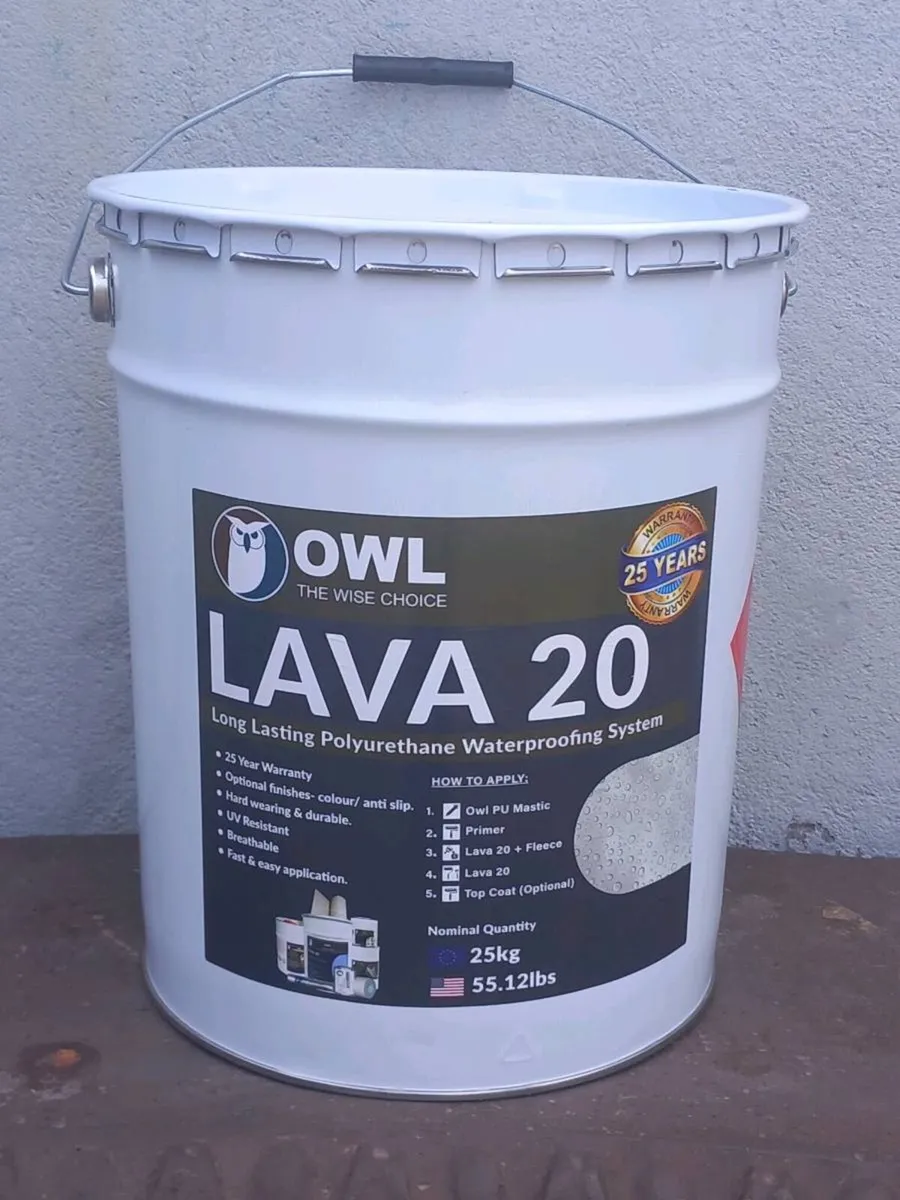 Lava 20 liquid rubber waterproofing - Image 1