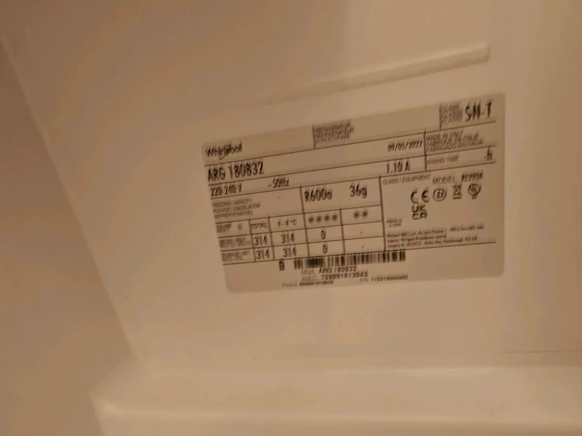 Integrated Whirlpool Fridge - Image 3