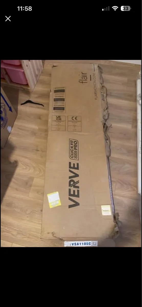 Flair verve slider shower door 1100mm - Image 2