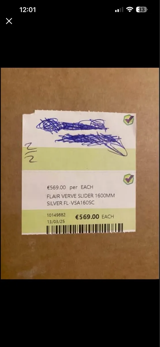 Flair verve pro slider shower door 1600mm - Image 3
