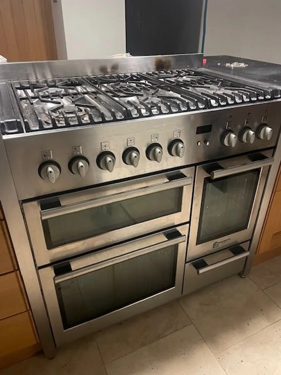 NEFF Stainless Steel Dual Fuel Range Cooker Model F3470N0/01 - Image 1