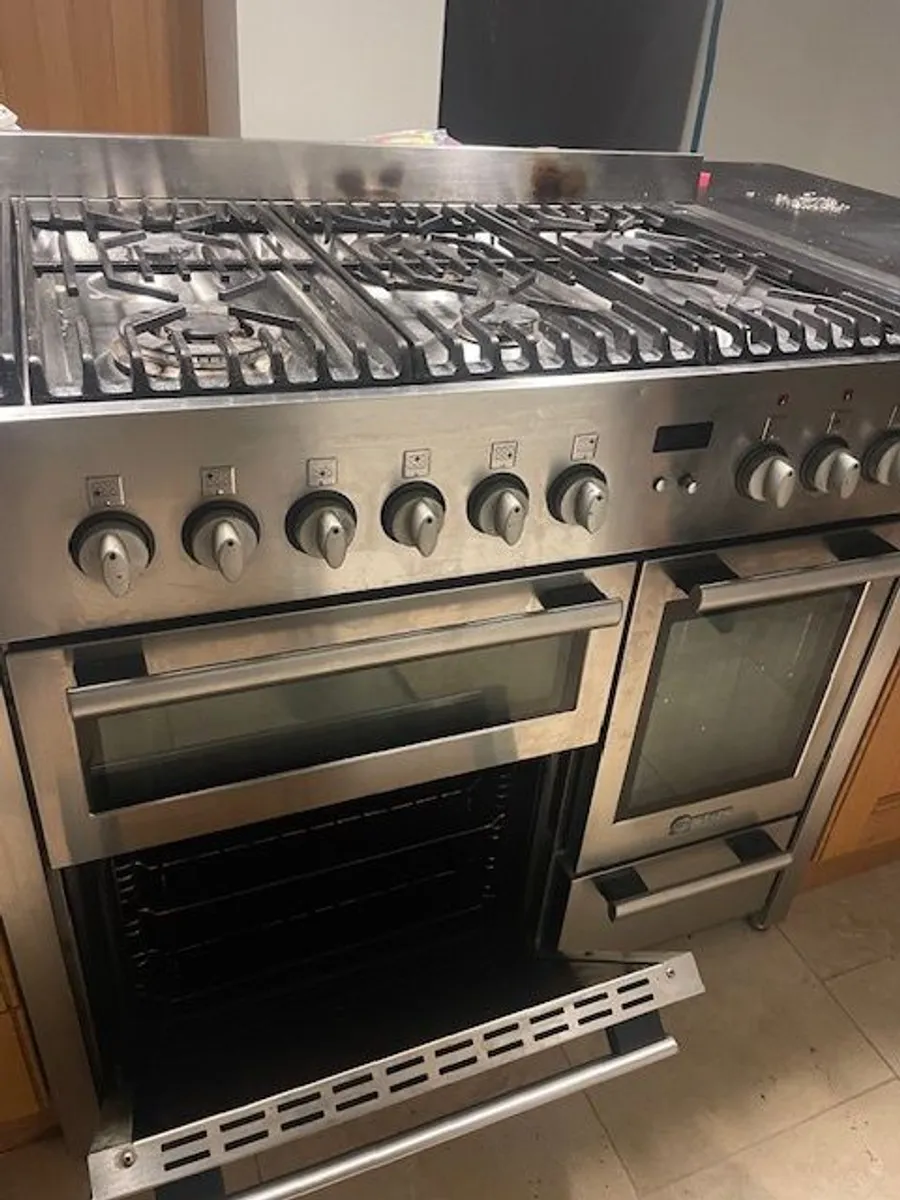 NEFF Stainless Steel Dual Fuel Range Cooker Model F3470N0/01 - Image 2