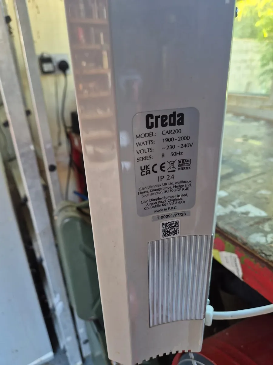 Creda Aluminium 2kw wall heater new. - Image 2