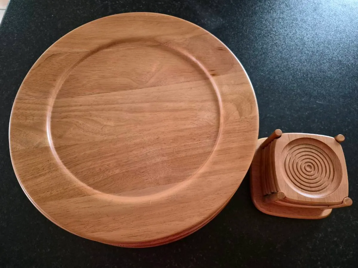 Large wooden coasters or placemats - Image 2
