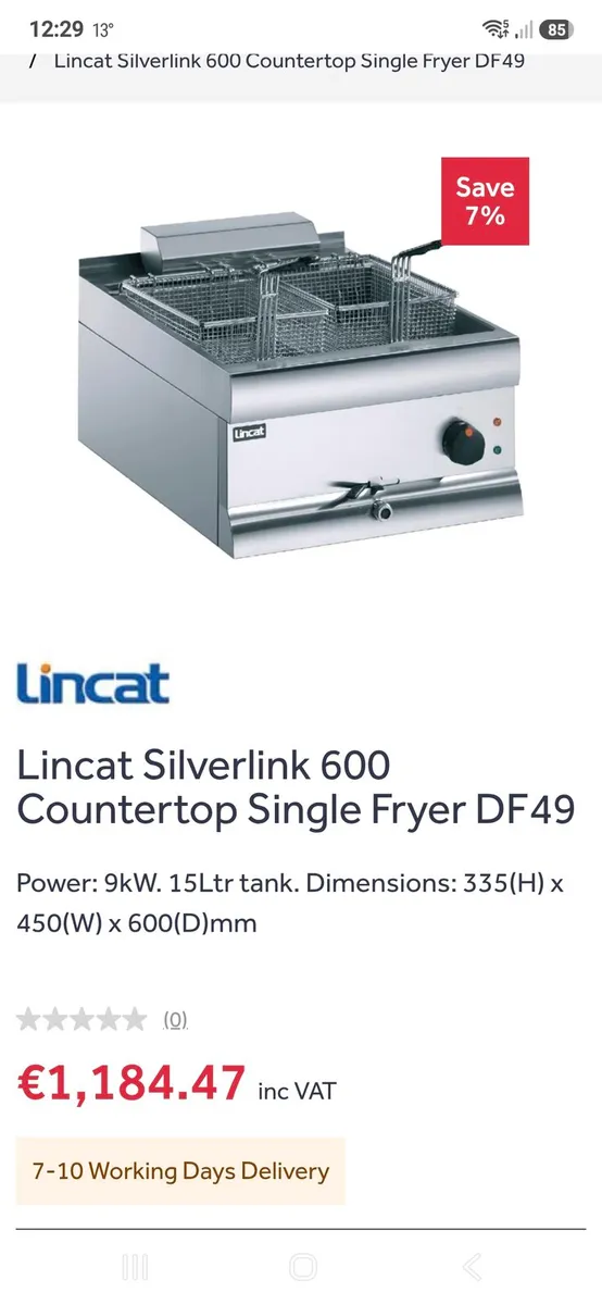 Lincat df49 deepfat fryer - Image 2