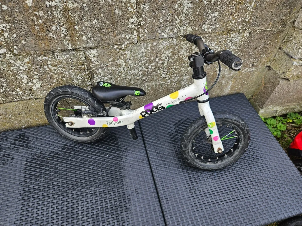 Frog Tadpole Balance Bike 12" wheels - Image 1
