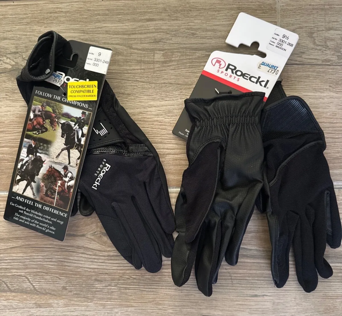 Roeckl Equestrian Riding Gloves – Sizes 8.5, 9, 9. - Image 1