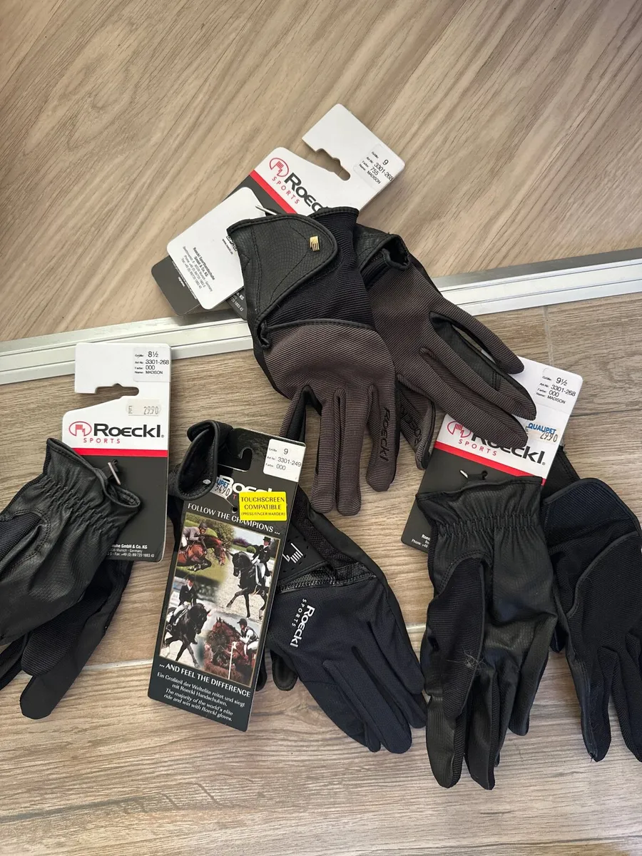 Roeckl Equestrian Riding Gloves – Sizes 8.5, 9, 9. - Image 2