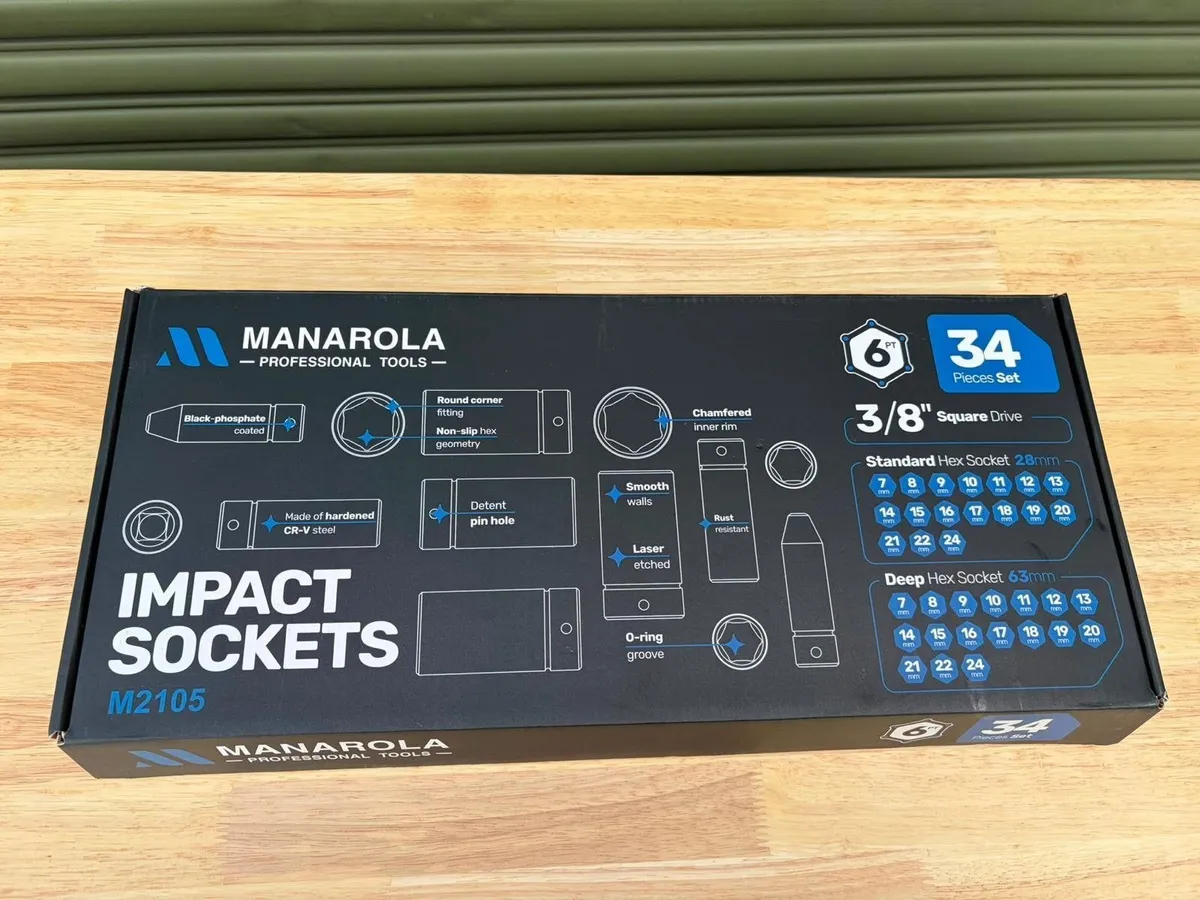 🔧🔥 MANAROLA 34PC IMPACT SOCKETS - Image 3