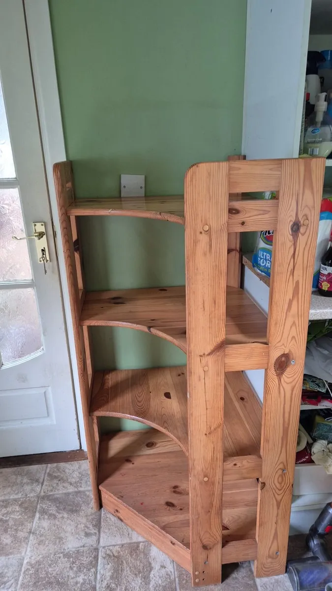 pine corner shelf - Image 1