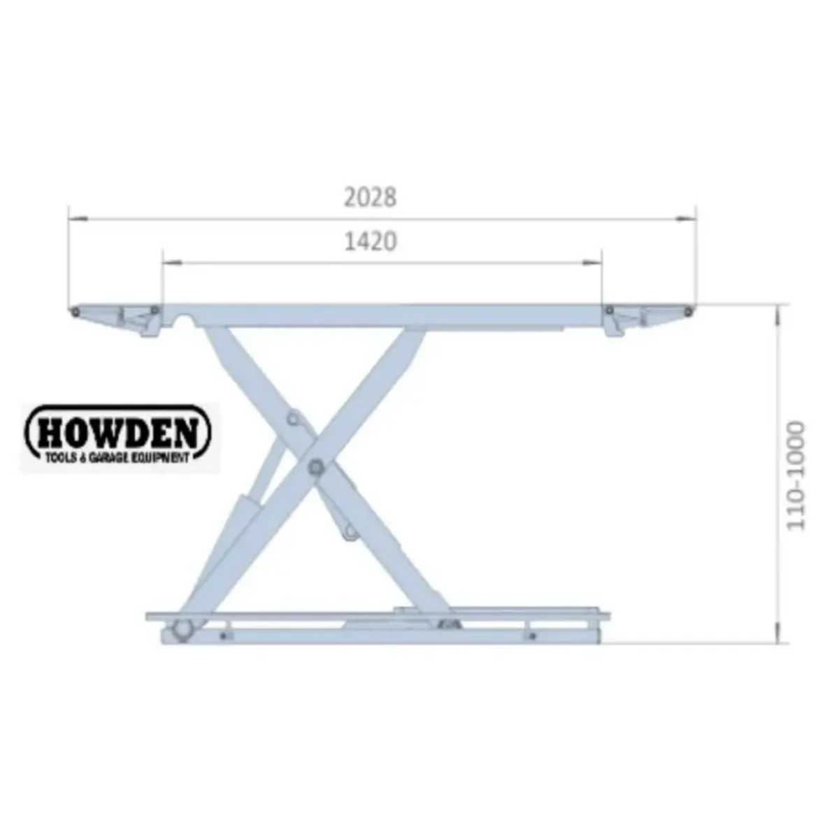Taranto 3.5 Ton Mid Rise Scissor Mobile Car Lift - Image 4