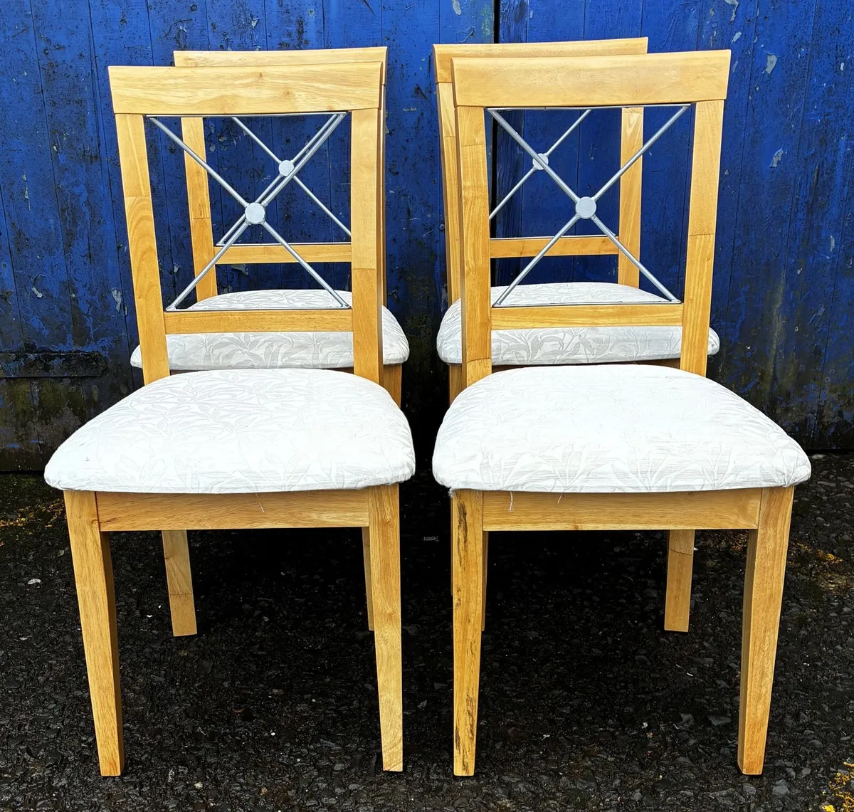 Glass Top Table & 4 Matching Chairs - Image 2