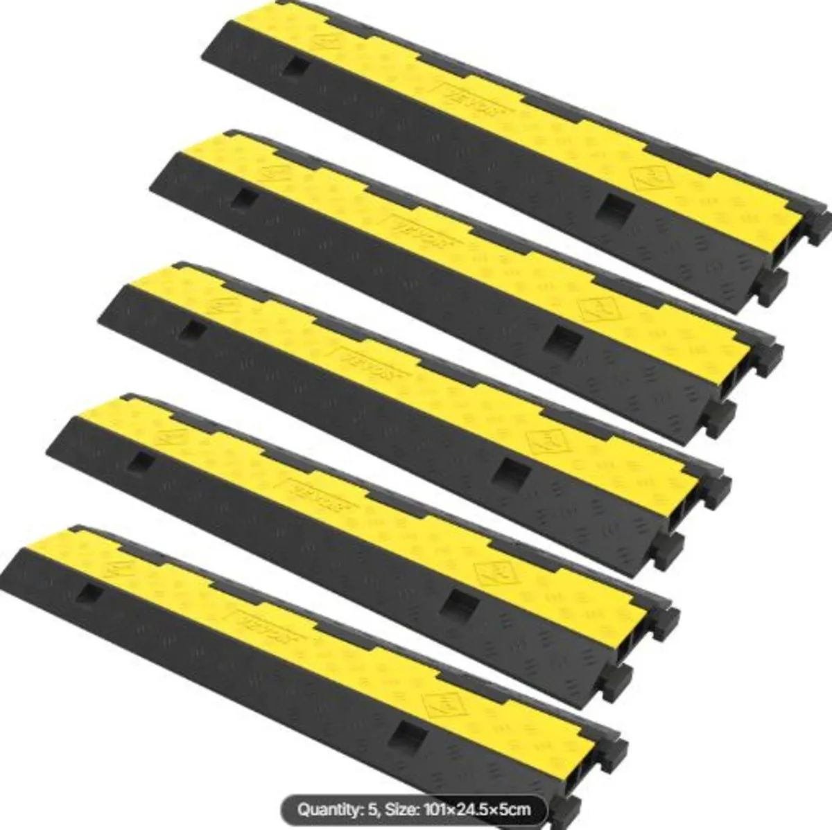 Cable Protector Ramp 101x24.5x5 cm , 5 Packs 2 - Image 1