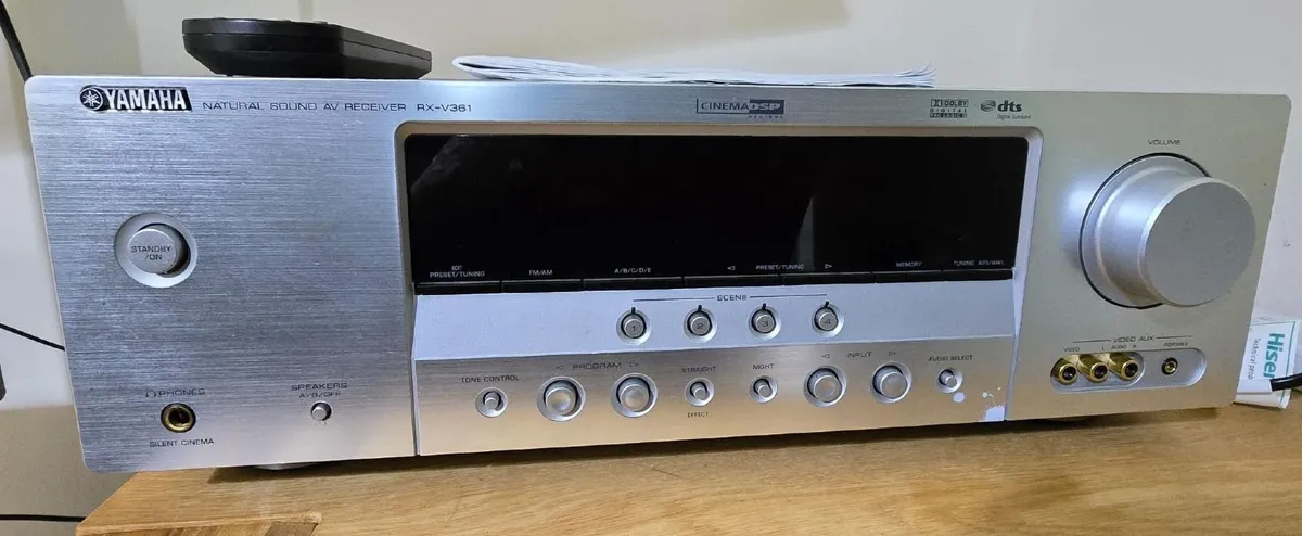 YAMAHA AMPLIFIER/AV RECIVER AND 5.1 SPEAKERS - Image 1