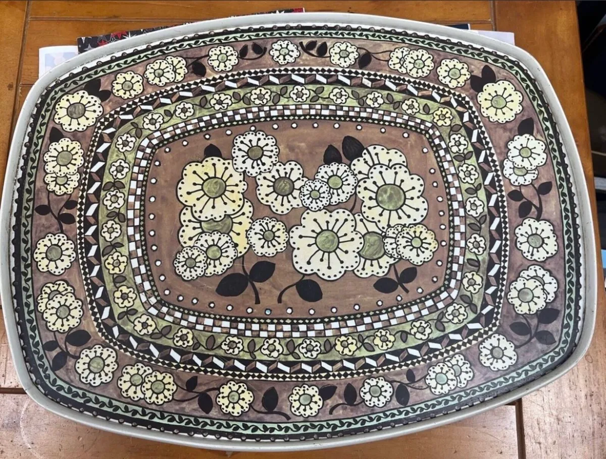 1970s retro Melamine tray by Taunton Vale - Image 1