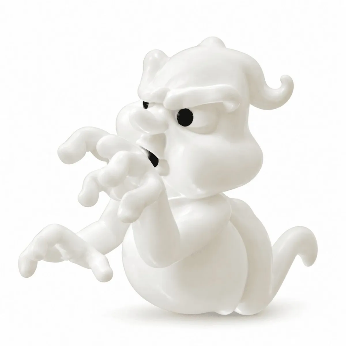 Grumpy Ghost Through the Window - 3D - Halloween - Image 3