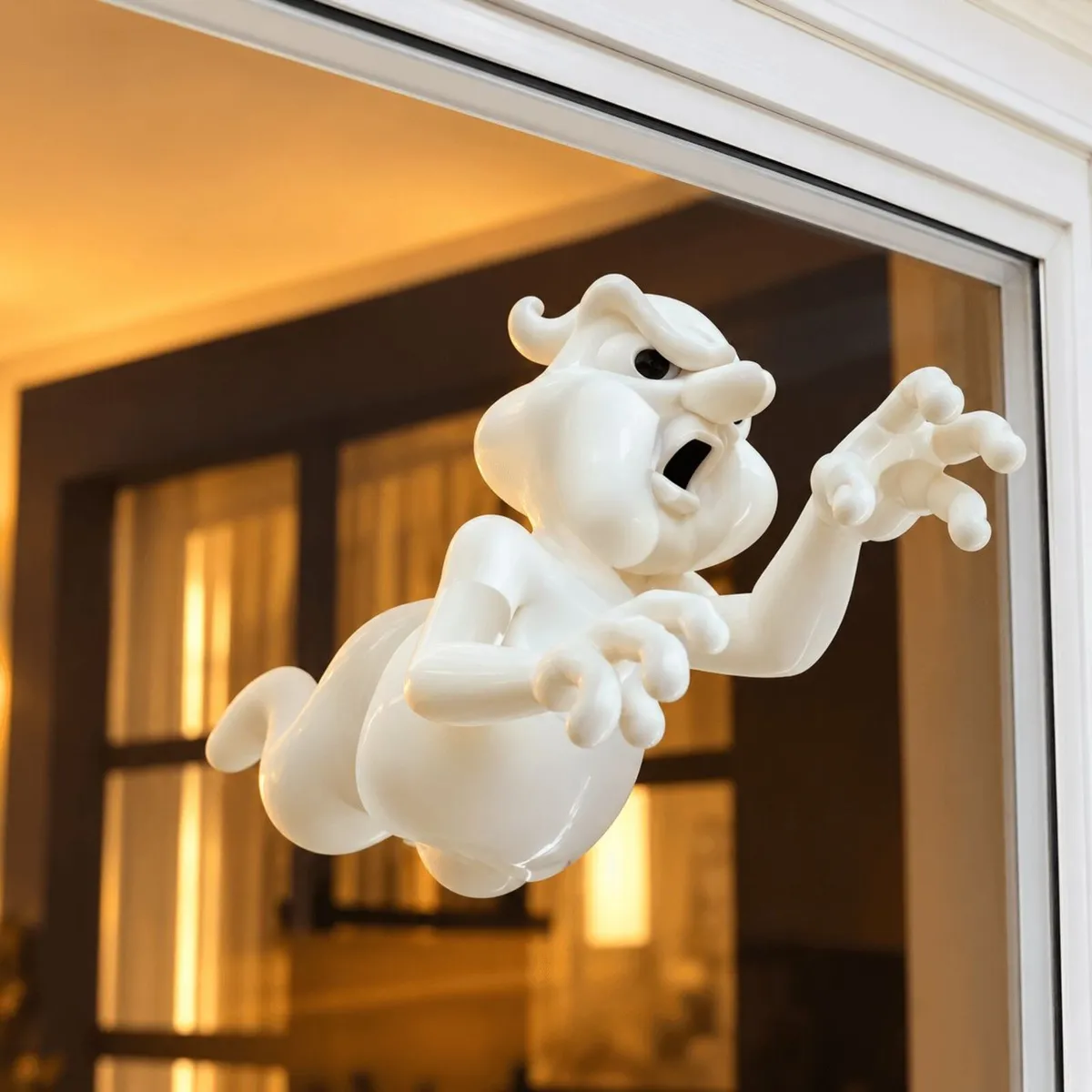 Grumpy Ghost Through the Window - 3D - Halloween - Image 1
