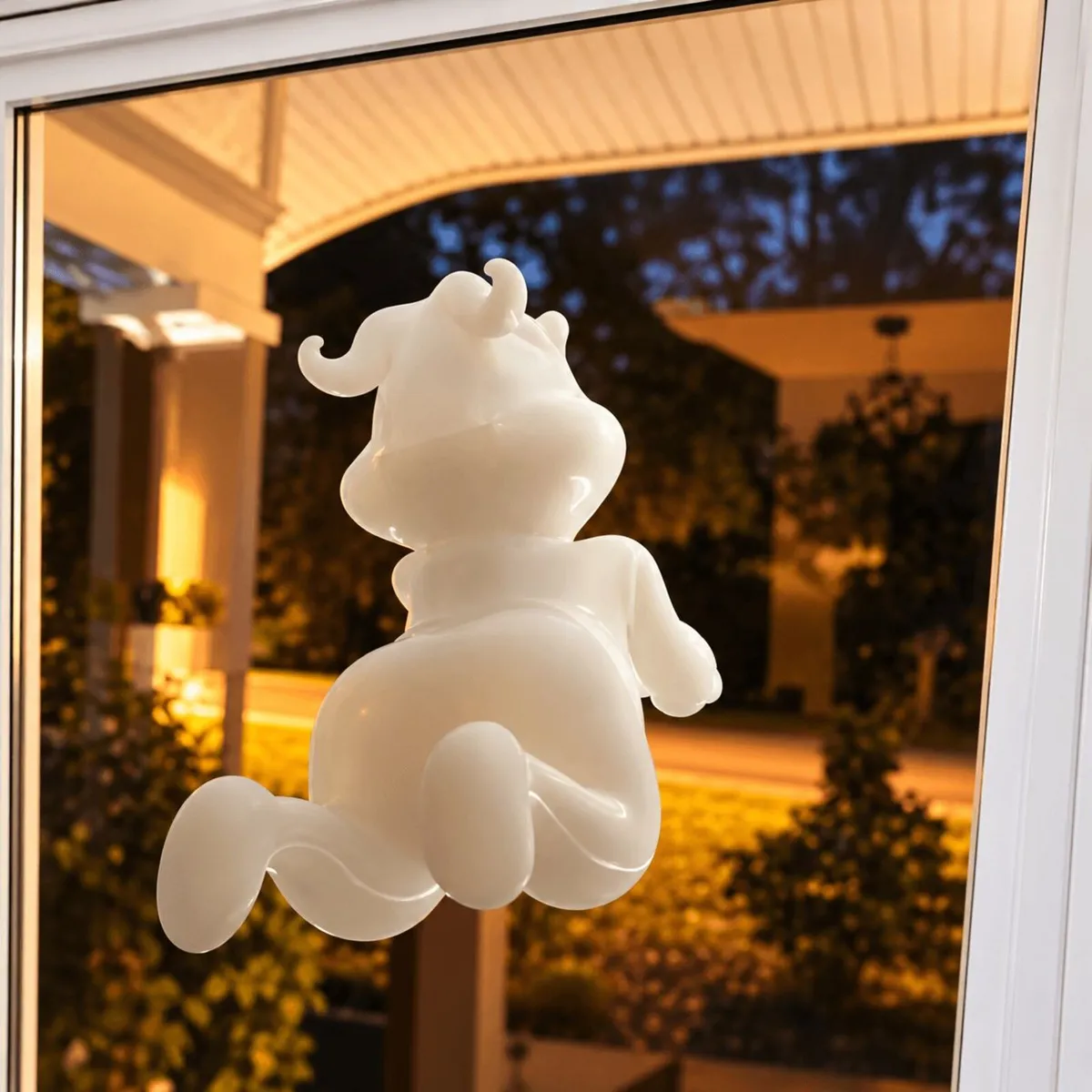 Grumpy Ghost Through the Window - 3D - Halloween - Image 2