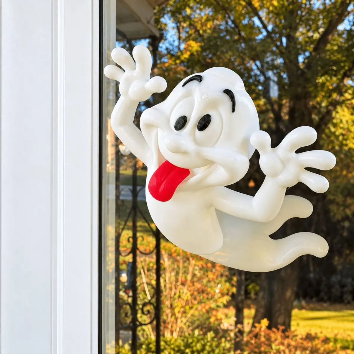 Cheeky Ghost Through the Window - 3D - Halloween - Image 1