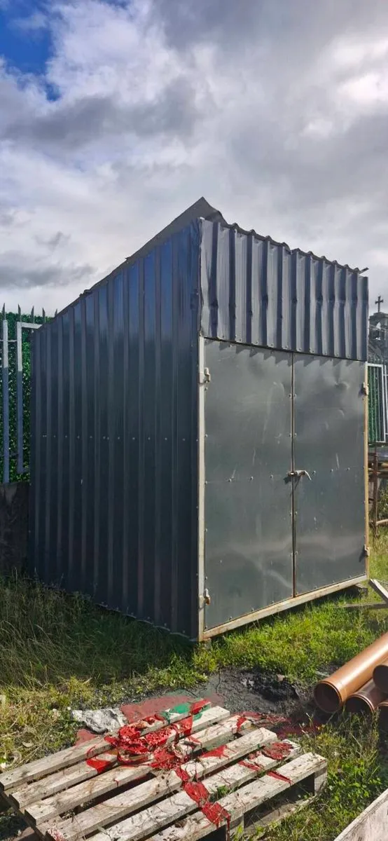 2.4m × 2.4m x 3m highfabricated steel storage shed - Image 1