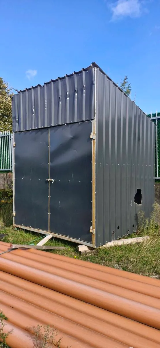 2.4m × 2.4m x 3m highfabricated steel storage shed - Image 2