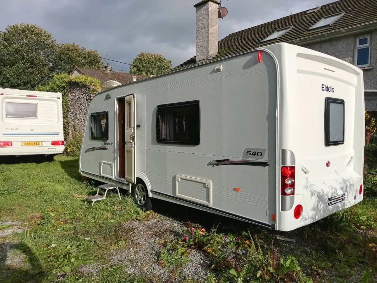 2012 model Elddis caravan 4 Berth end bedroom - Image 1
