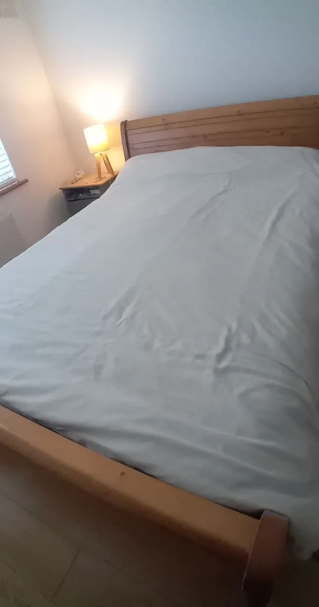 King Size Bed with Mattress - Image 1