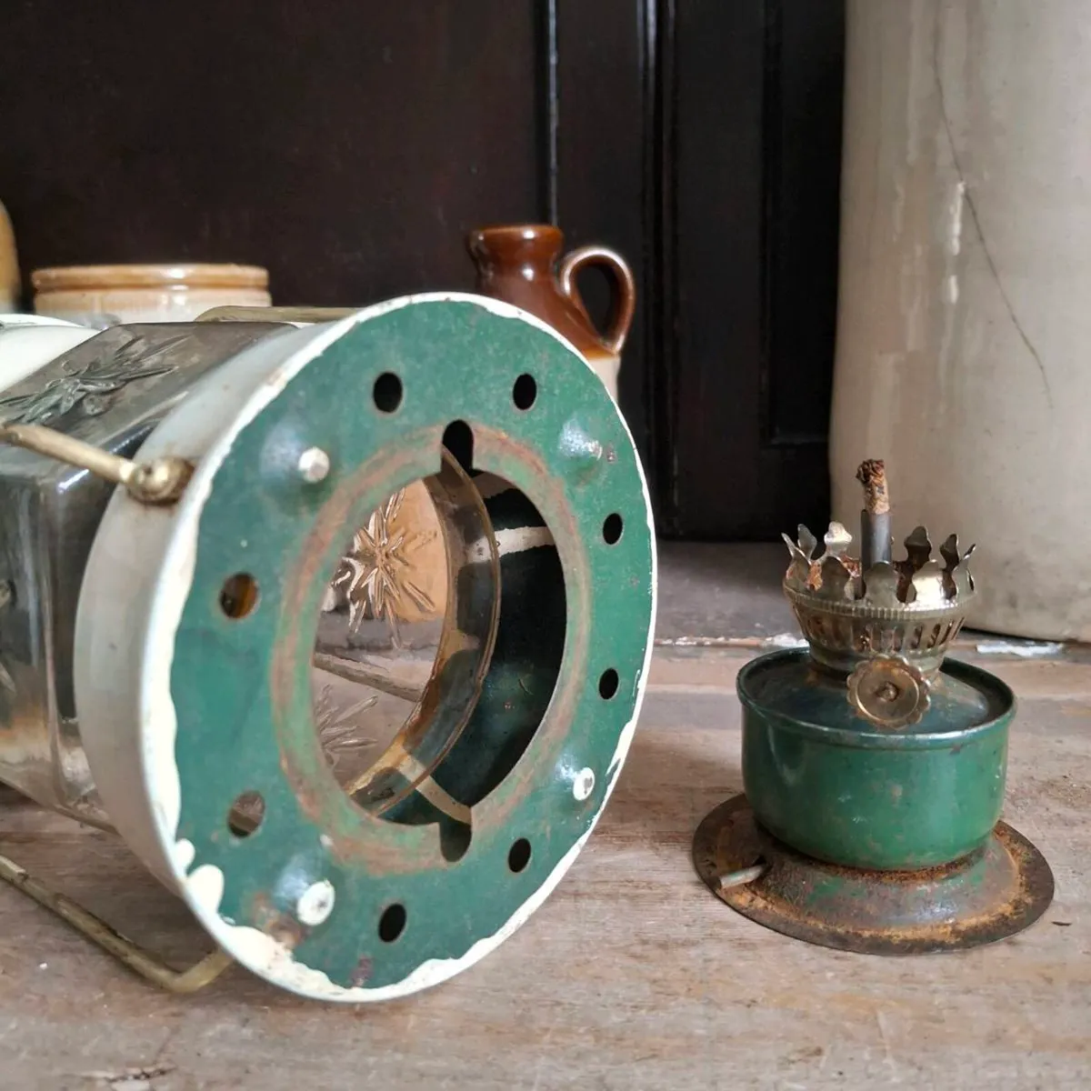 Mid-Century Nautical Style Storm Lantern - Image 4