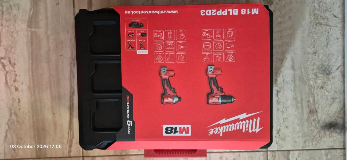 Milwaukee M18BLPP2D3-503P M18™ Br Twin Pack
