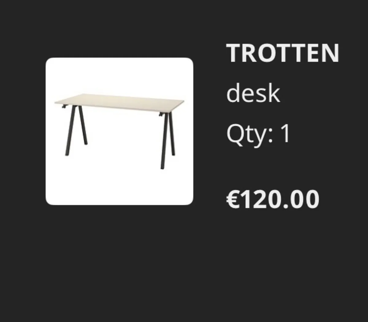Desk table 160x80 - Image 1