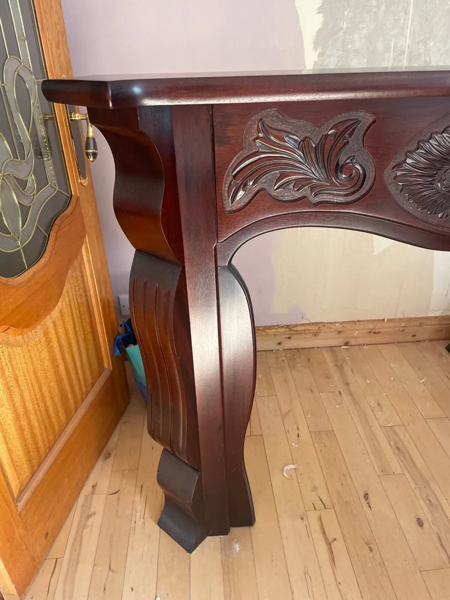 Mahogany fireplace surround - Image 2