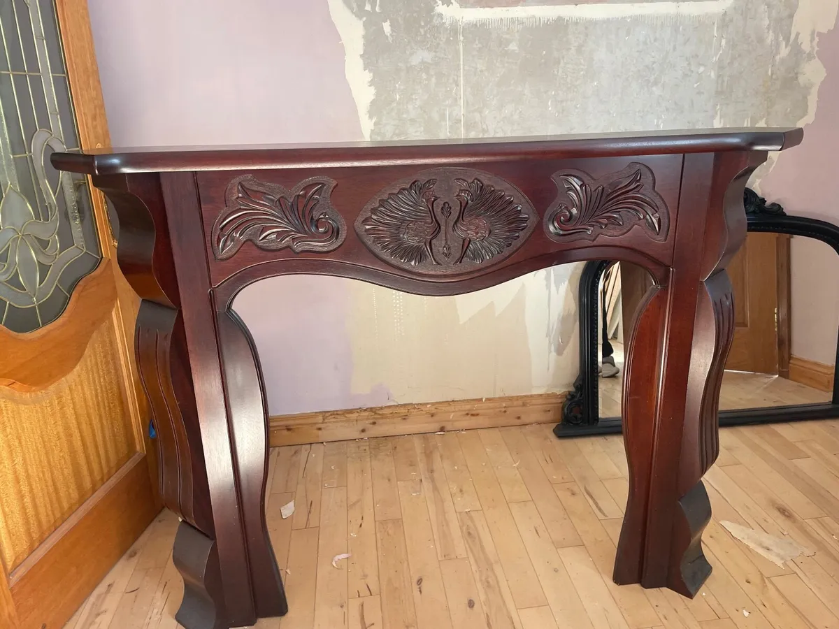 Mahogany fireplace surround - Image 3