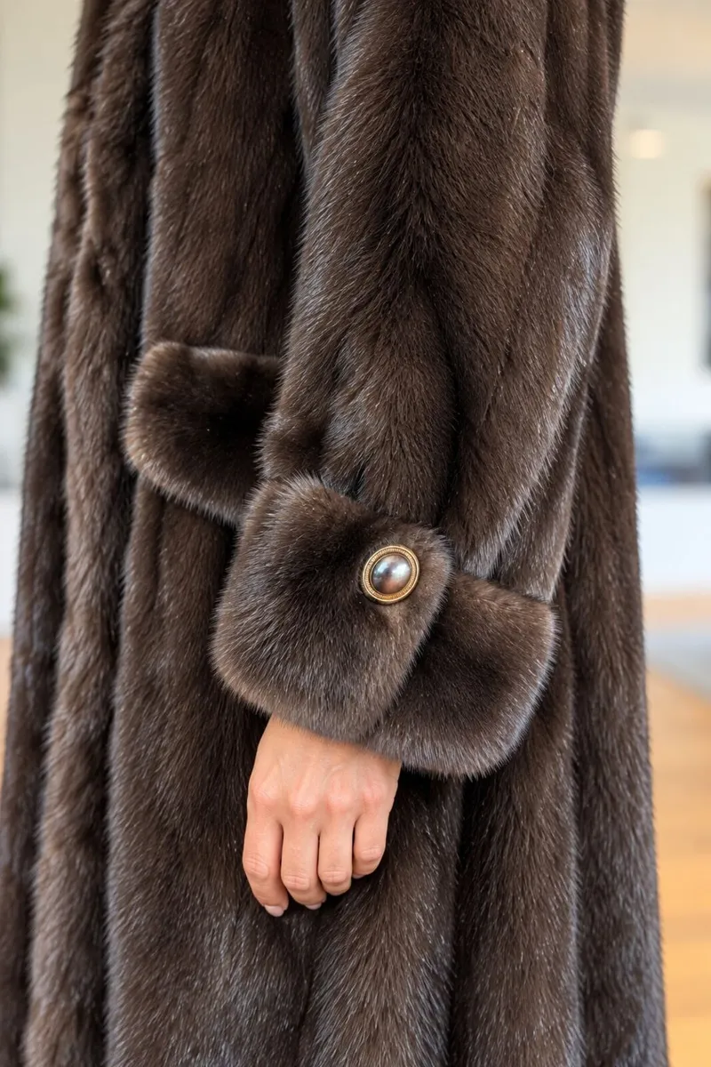 Norwich Fur Co. –  Genuine Mink Fur Coat - Image 2