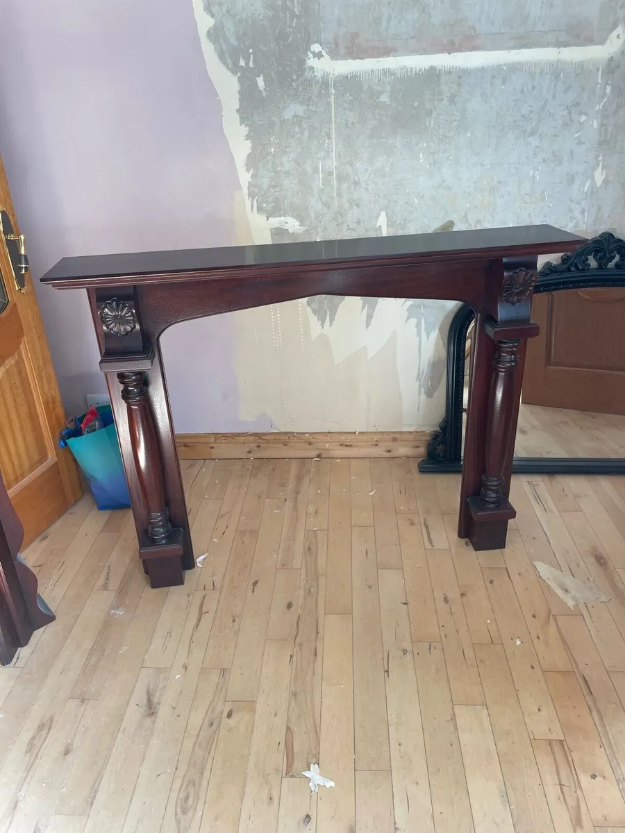 Mahogany fireplace surround - Image 1