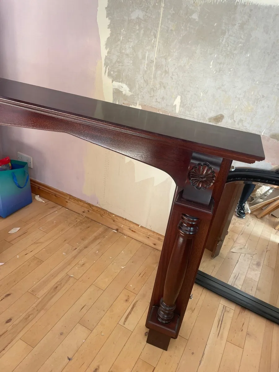 Mahogany fireplace surround - Image 2