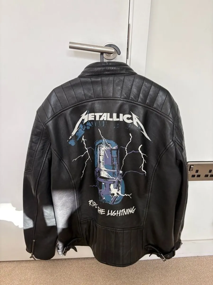 Metallica leather jacket - Image 3