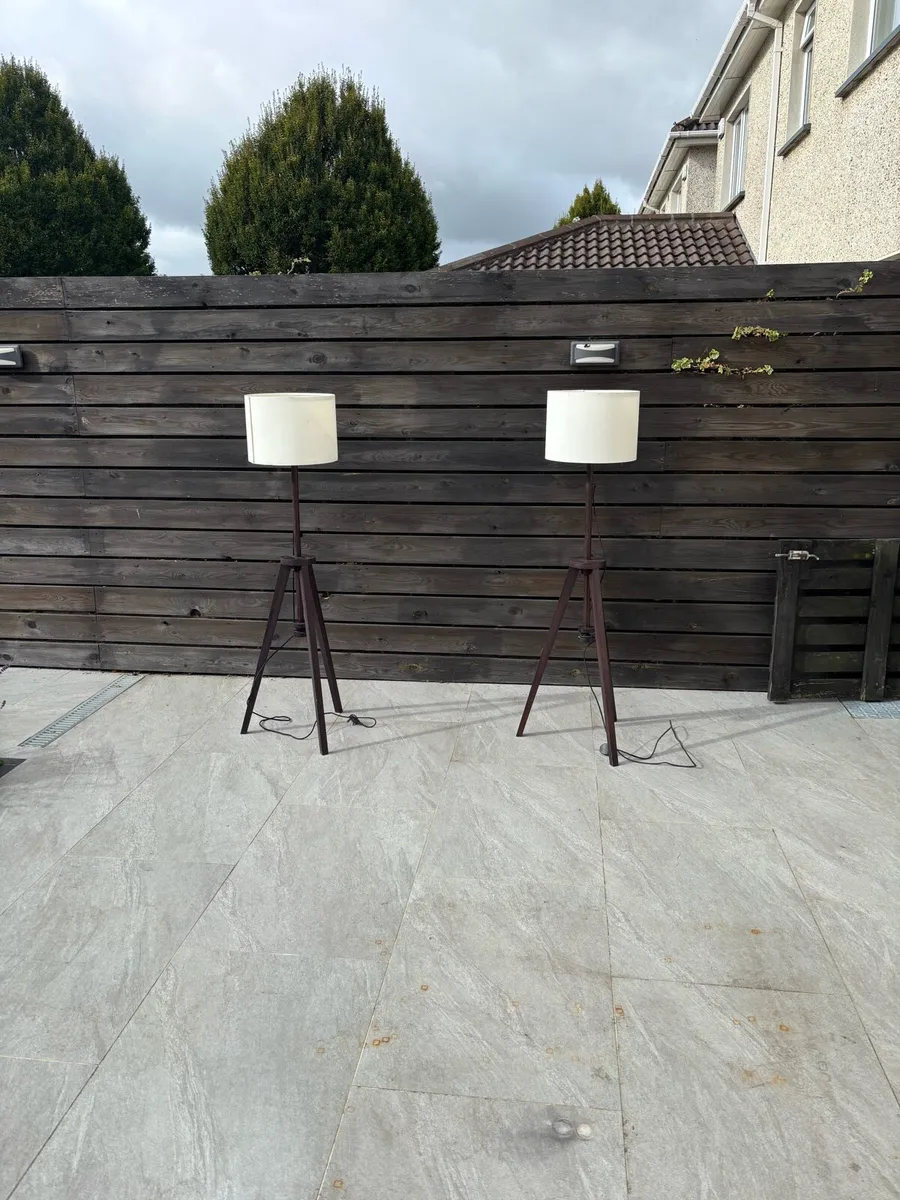 Two tripod lights