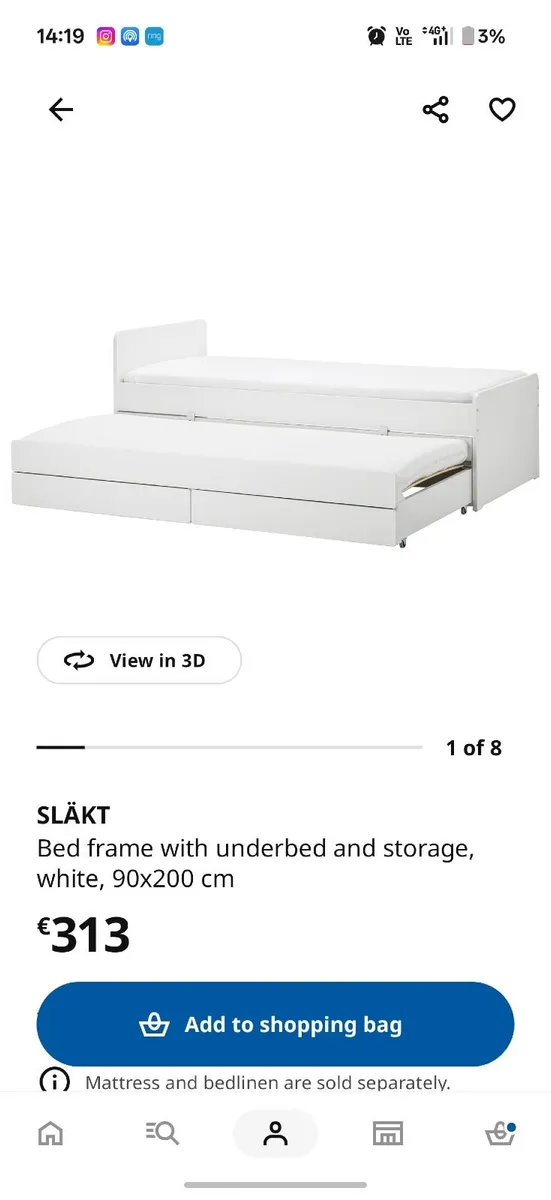 Ikea bed - Image 1