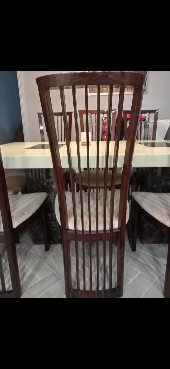 Marble Kitchen Table and Chairs - Image 2