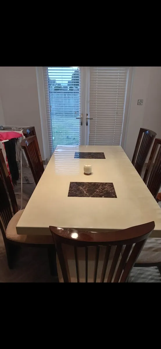 Marble Kitchen Table and Chairs - Image 3