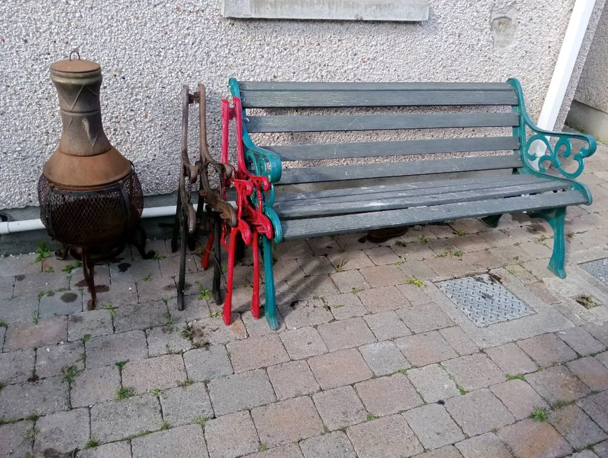 Garden bench  ends - Image 3